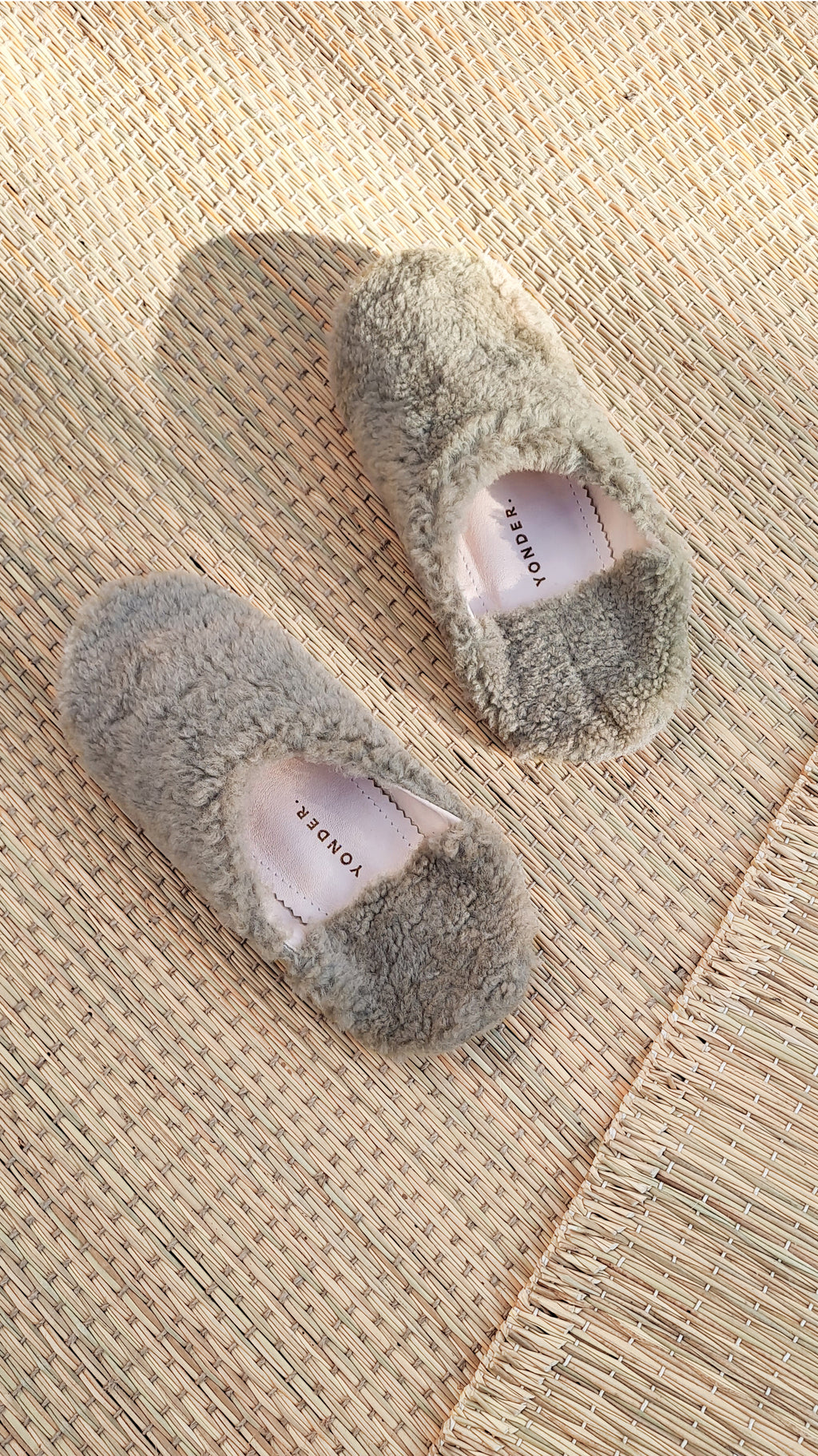 Sheepskin Babouche Slippers Khaki YONDER.living